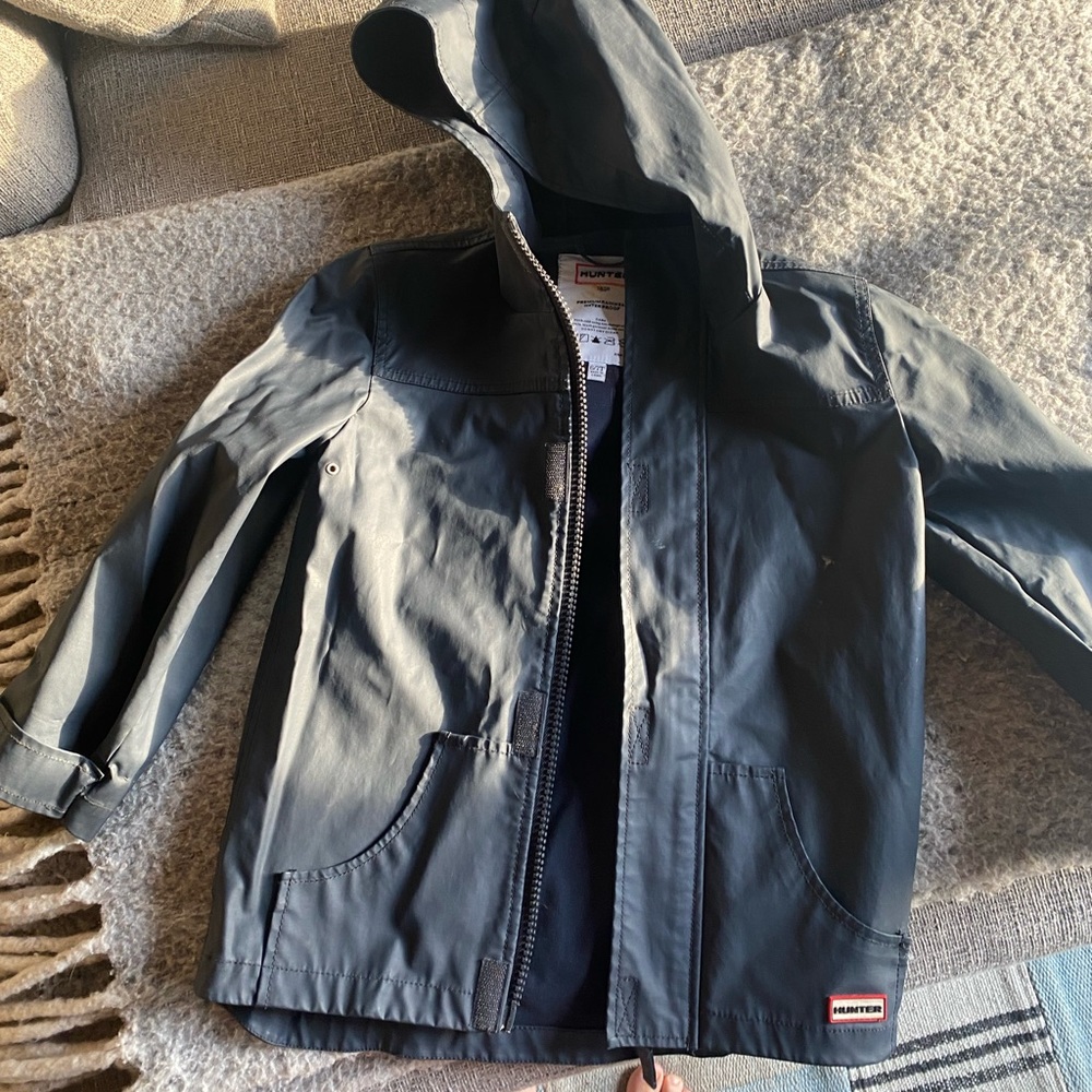 Hunter Kids Rain Jacket - Navy - 6/7T